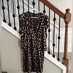 Adorable Scoop leopard cheetah print dress szM (8/10)